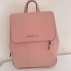 Michael Kors backpack, pink, leather, great condition